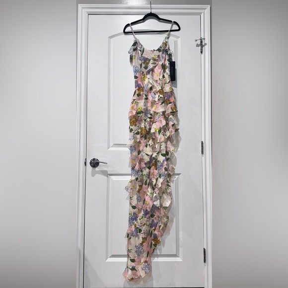 NWT Elliatt Long Ruffle Maxi Dress. - Picture 11 of 11